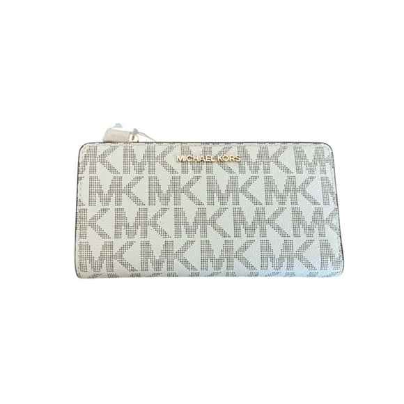 Michael Kors Accessories - Michael Kors Signature MK Logo Zip Wallet / Wristlet